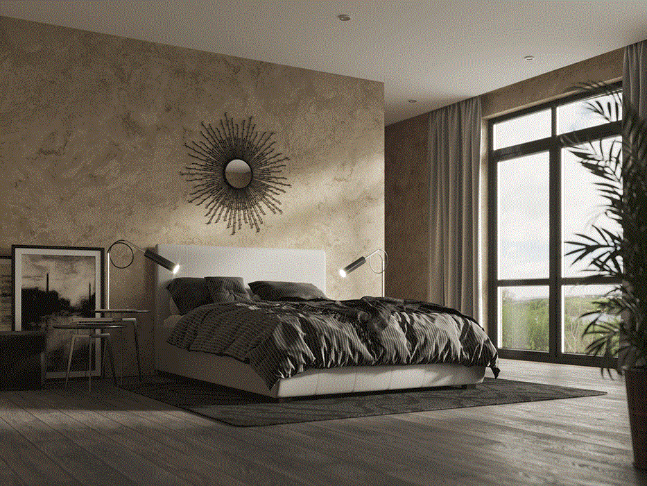 кровать в стиле минимализм Афина Люкс