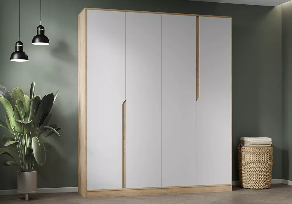 Шкаф с распашными дверями Монс 4-створчатый Дизайн-1