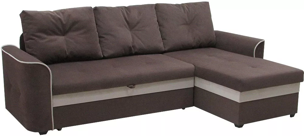 Угловой диван с подлокотниками Фьюжн
