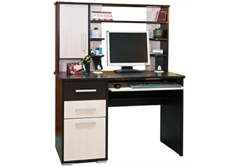 Компьютерный стол с полками и ящиками Гимназист-7