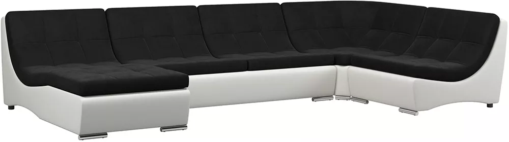 Модульный диван из экокожи Монреаль-2 Нуар