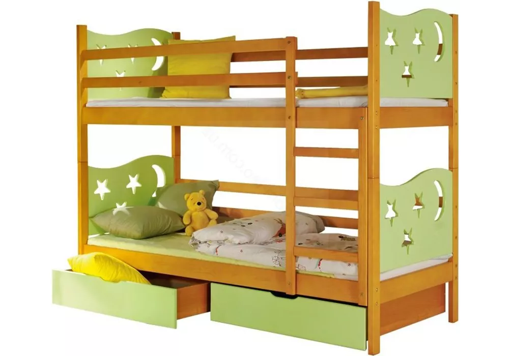 детская двухэтажная кровать Звездочка