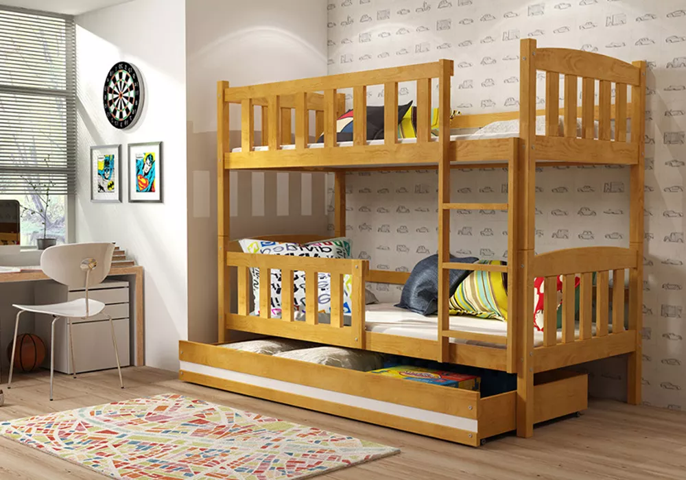 Детская кровать чердак  Дуэт деревянная