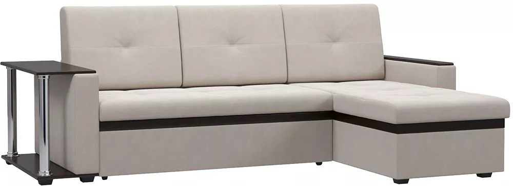 Угловой диван с подлокотниками Атланта У со столиком