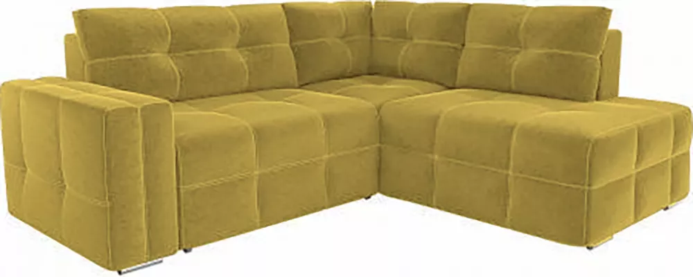 угловой диван для детской Леос Плюш Мастард