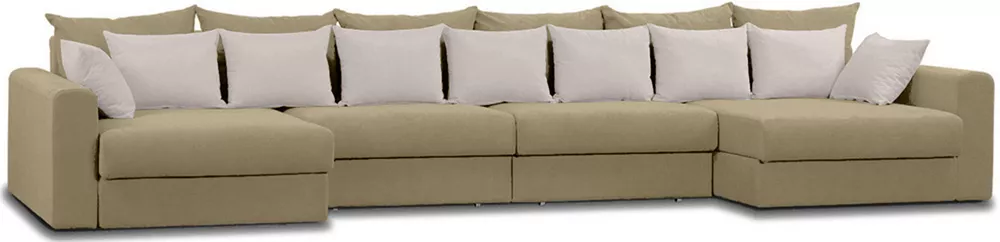 диван для гостиной Модена-8 Плюш Крем