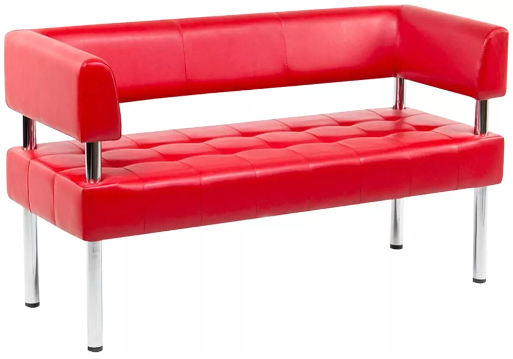 диван для офиса Бизнес 162х78 Красный