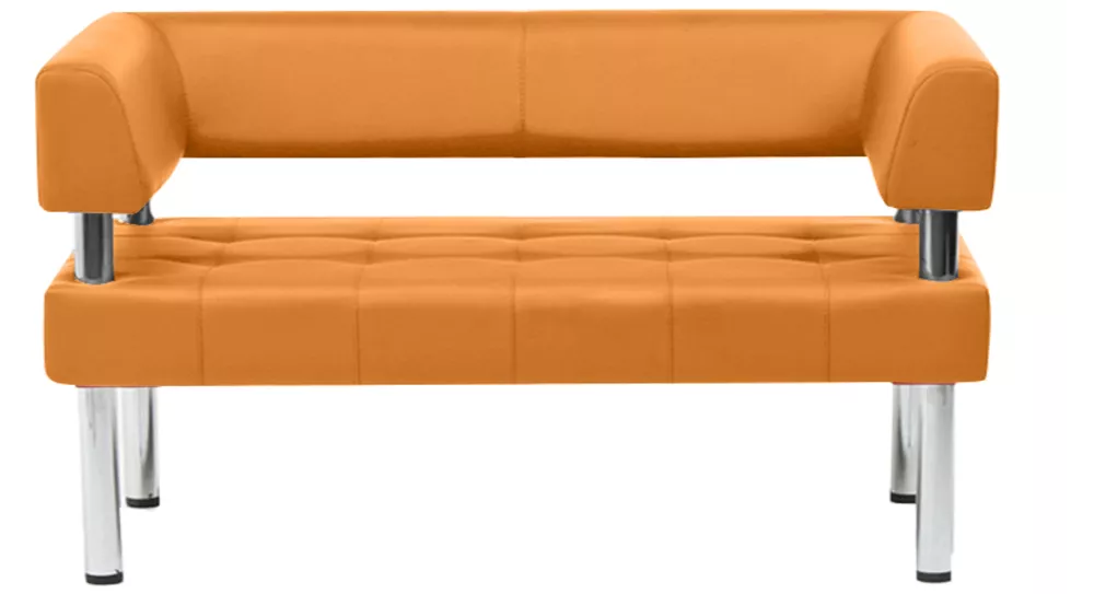 диван в кабинет Бизнес 160х80 Оранжевый