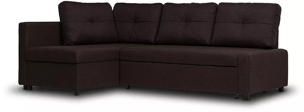 Угловой диван с подлокотниками Поло Коричневый