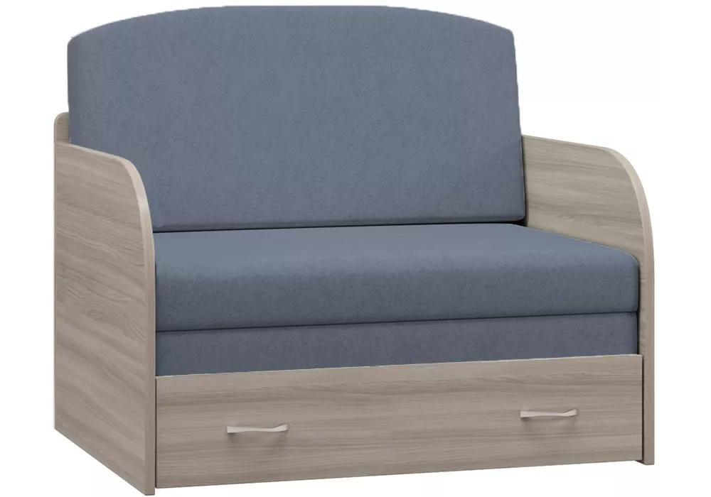 диван выкатной Юлечка с деревянными подлокотниками