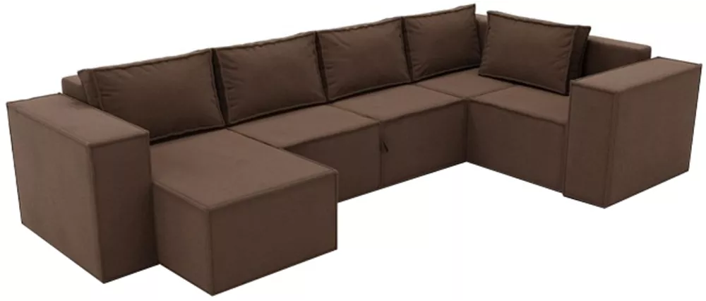 Модульный диван лофт Лофт П-образный Браун