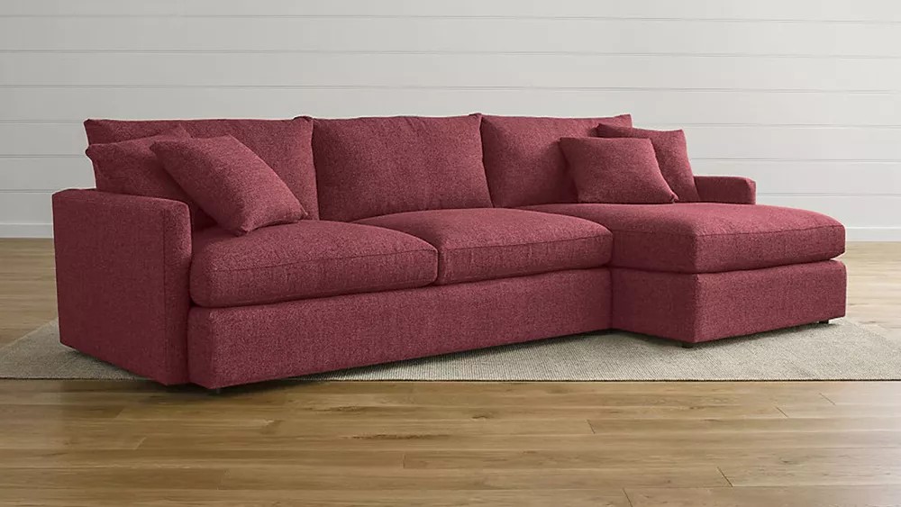 Угловой диван 210 см Стелф с оттоманкой Дизайн 2