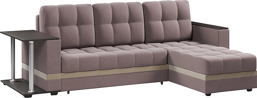 Угловой диван с правым углом Атланта Классик Ява со столиком