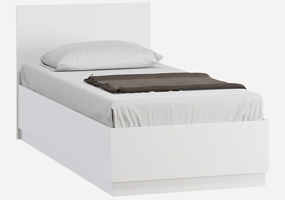 Односпальная кровать с полками Стелла 90 Белый арт. 2001612386
