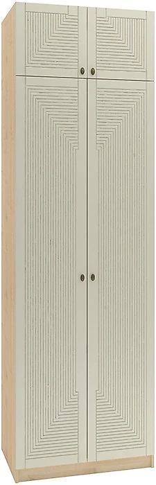 Шкаф распашной белый глянец Фараон Д-5 Дизайн-1