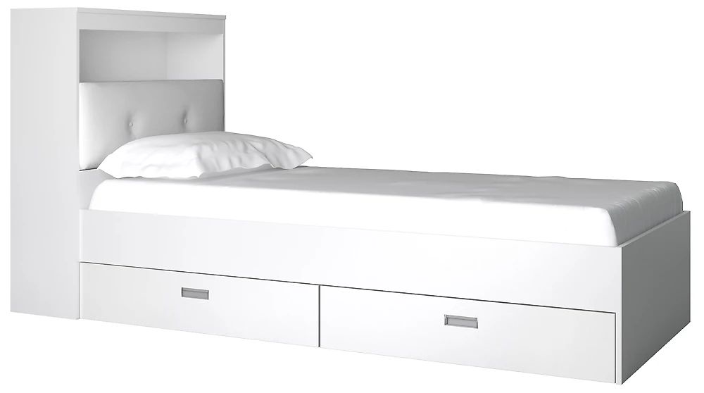 Кровать со спинкой Виктория-3-90 Дизайн-2