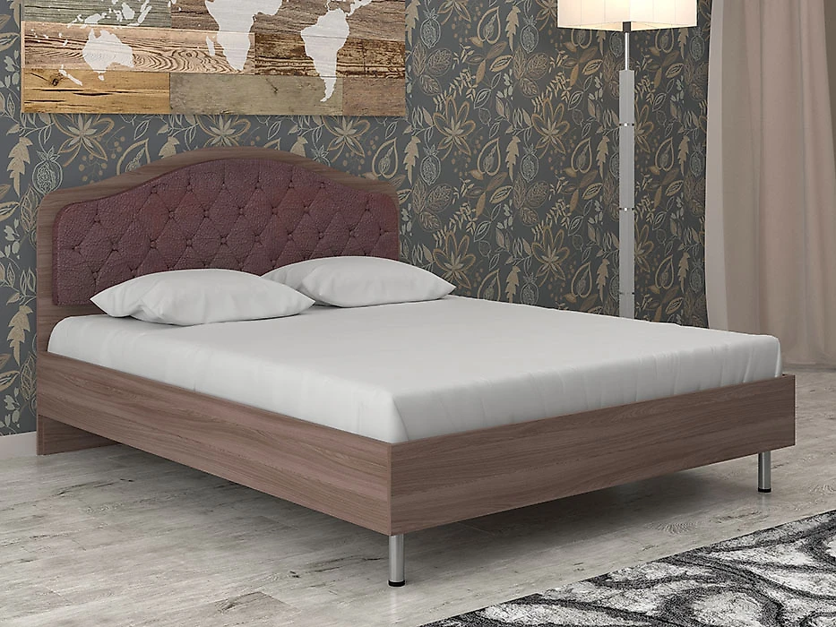 Двуспальная кровать с подъемным механизмом Луиза-3 КС2 Дизайн-2