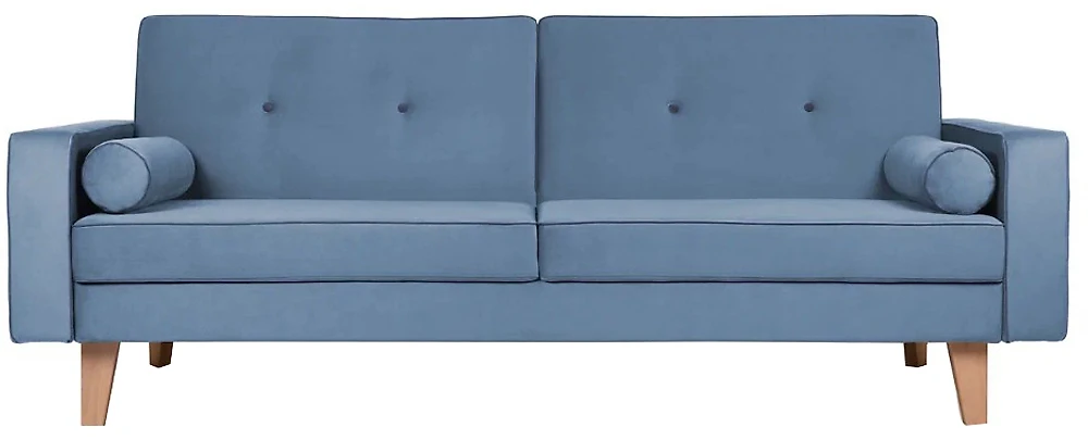 Прямой диван из велюра  Свэн трехместный Дизайн 2
