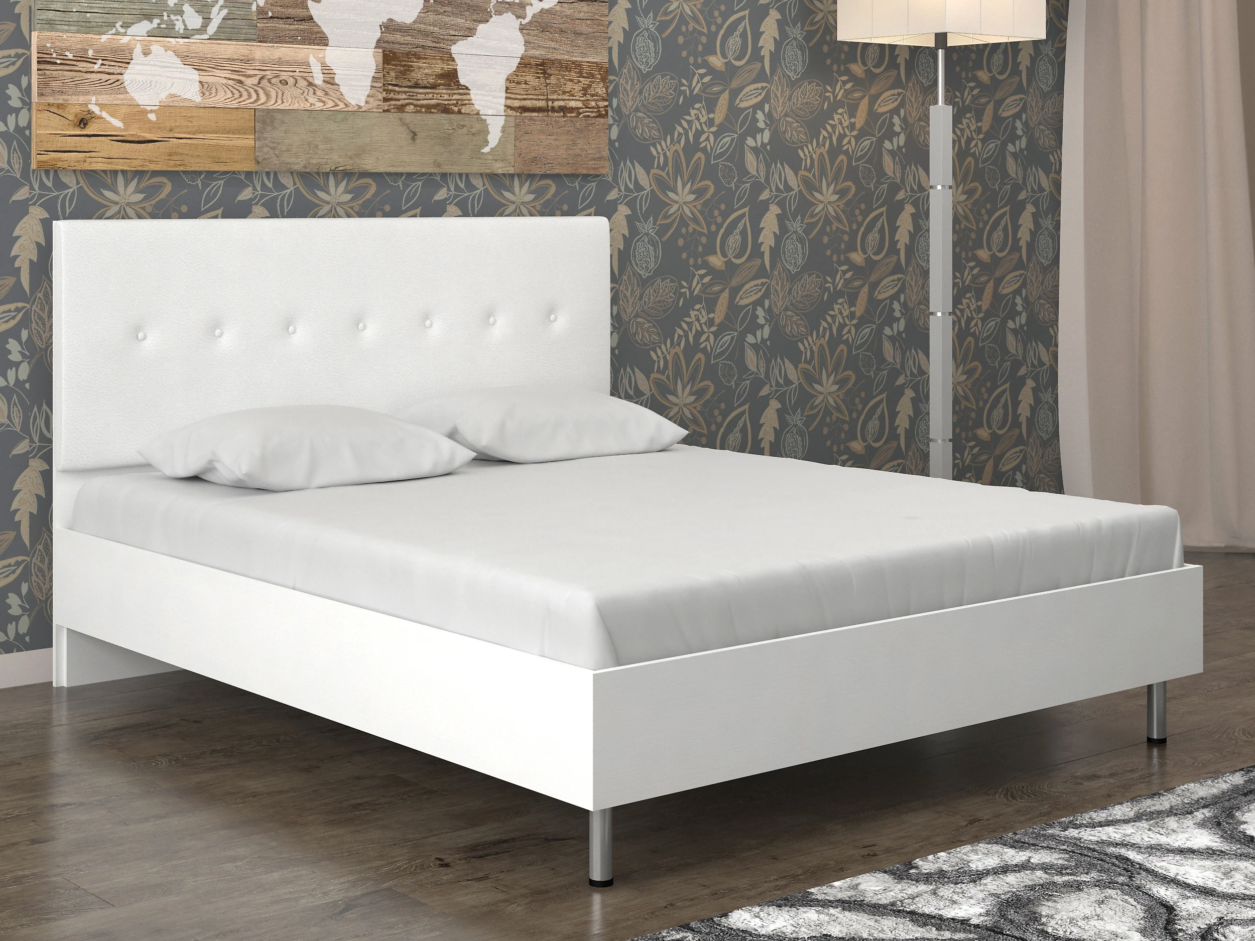 Двуспальная кровать с подъемным механизмом Луиза-3 П Дизайн-2