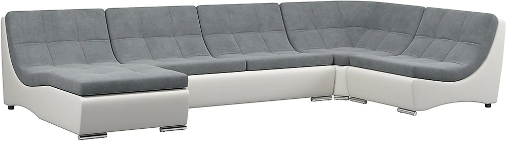 Угловой диван без подлокотников Монреаль-2 Слэйт