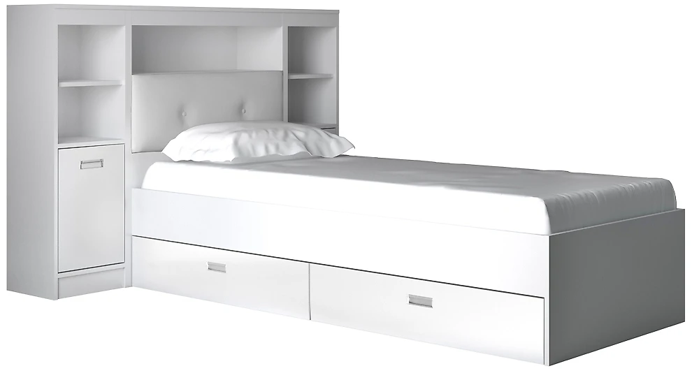 Низкая кровать Виктория-5-80 Дизайн-2