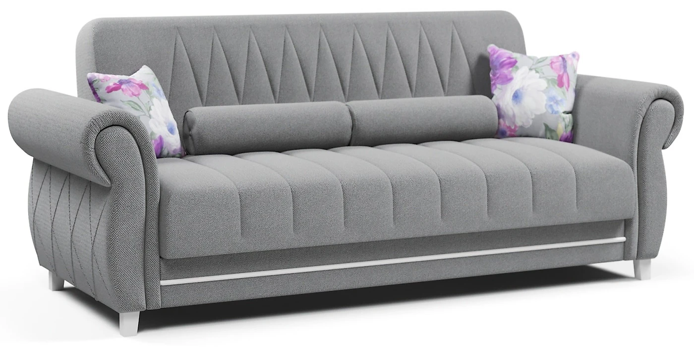 Прямой диван из велюра  Роуз Gray