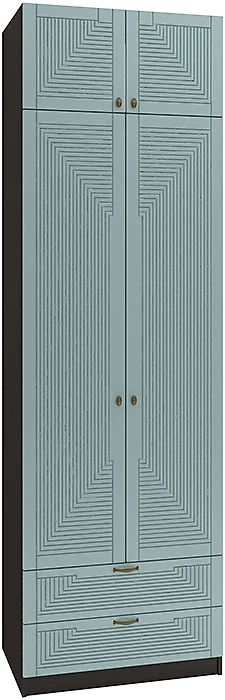 Шкаф распашной белый глянец Фараон Д-7 Дизайн-3