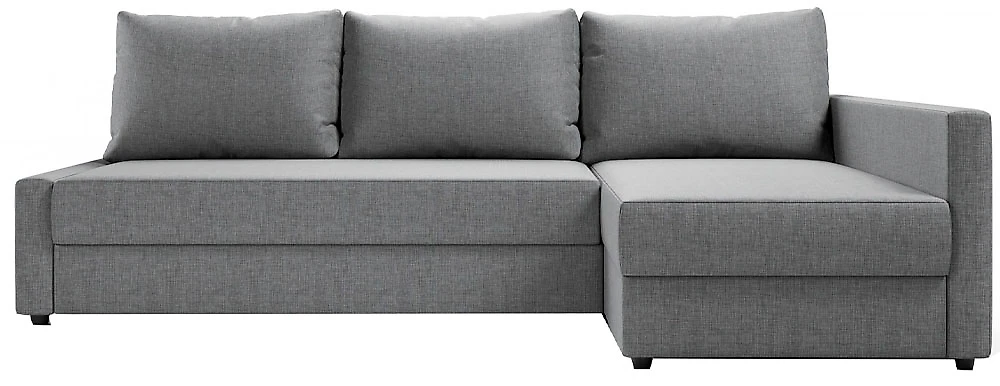 Угловой диван с правым углом Фрисби Кантри Грей