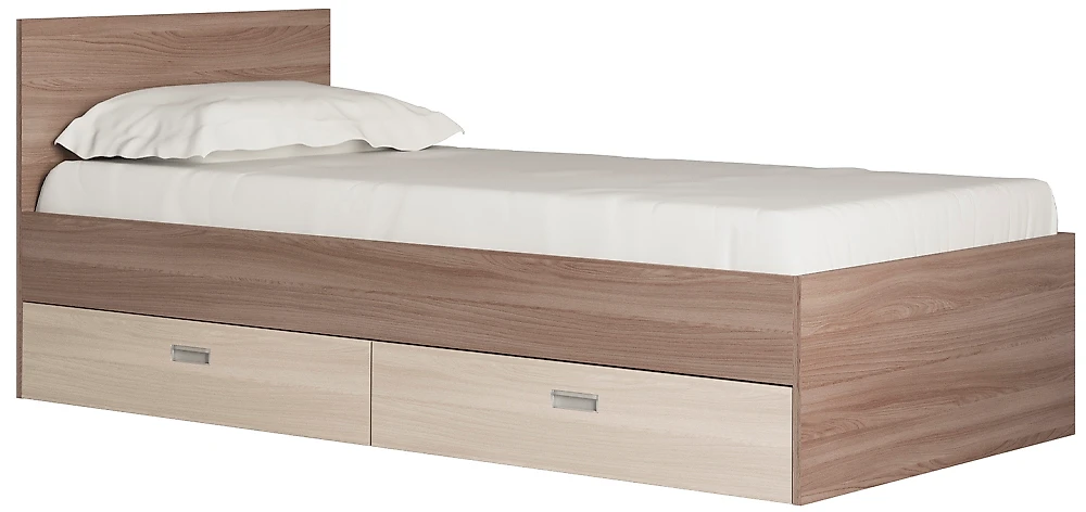 Кровать со спинкой Виктория-1-90 Дизайн-3