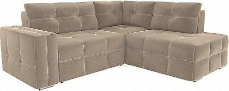  угловой диван с оттоманкой Леос Плюш Лайт