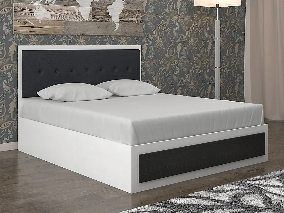 Двуспальная кровать с подъемным механизмом Луиза-2 П Дизайн-2