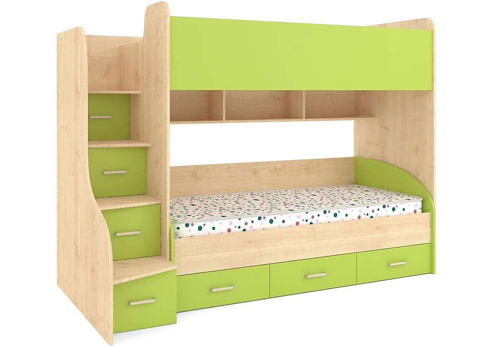 двухъярусная кровать для детей Лайм-6