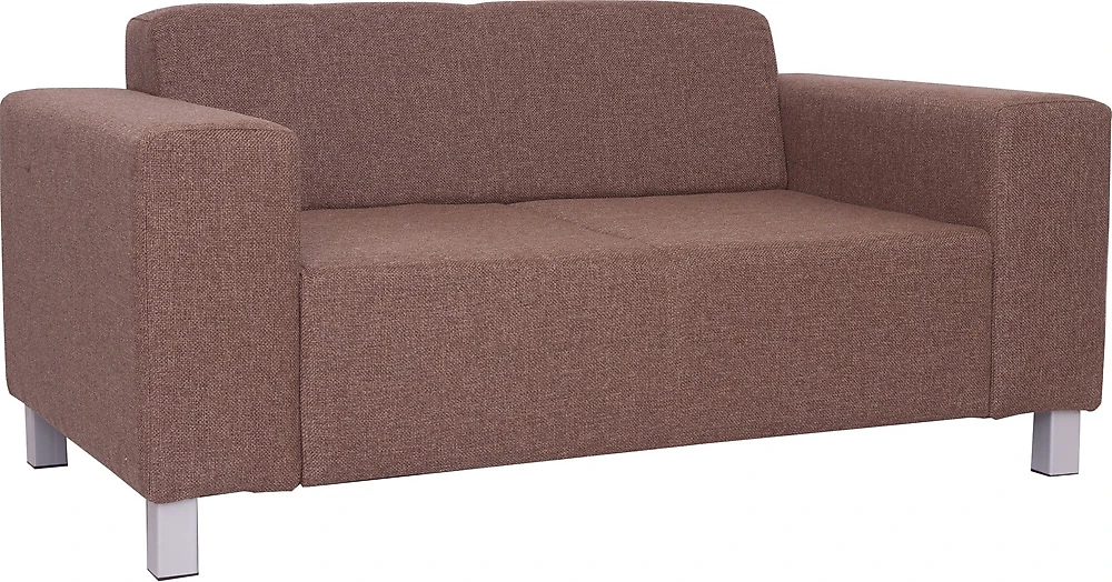 Прямой диван из экокожи Алекто-3 двухместный