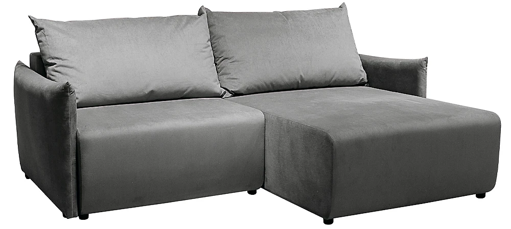 Серый угловой диван Жаклин Дизайн 1