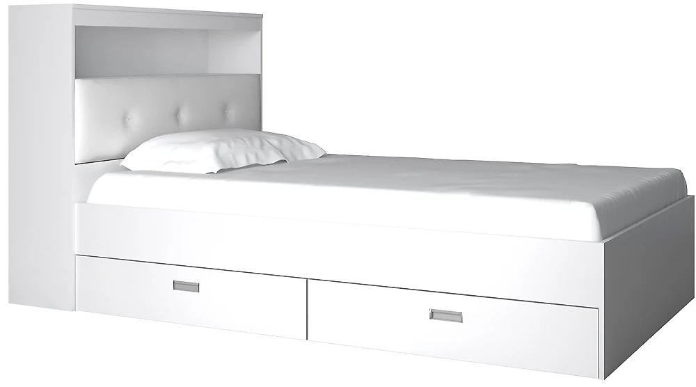 Кровать со спинкой Виктория-3-120 Дизайн-2