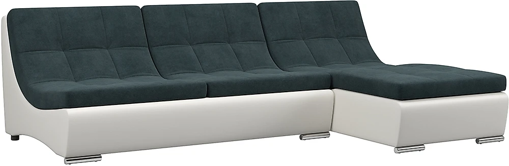 Угловой диван без подлокотников Монреаль-1 Индиго
