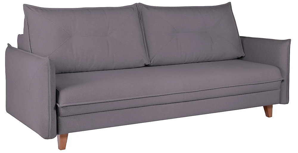 Прямой диван серого цвета Энстор трехместный