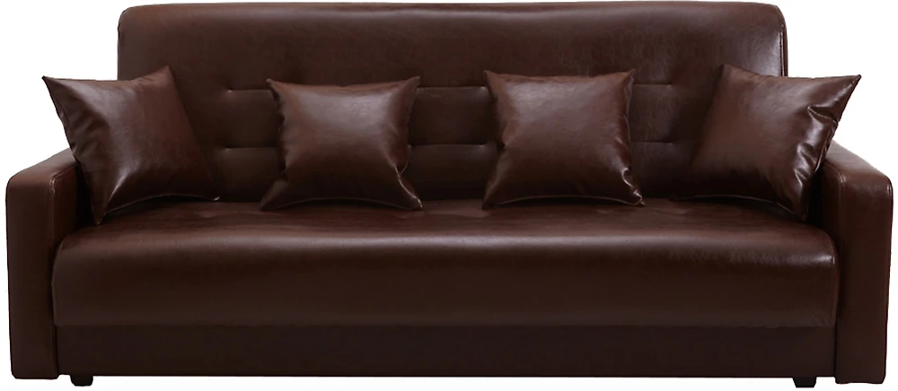 Маленький кожаный диван Престиж Браун-140