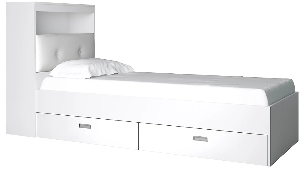 Кровать со спинкой Виктория-3-80 Дизайн-2