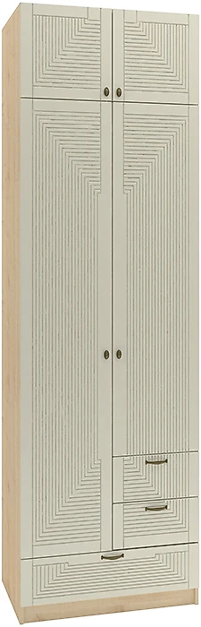 Шкаф распашной белый глянец Фараон Д-12 Дизайн-1