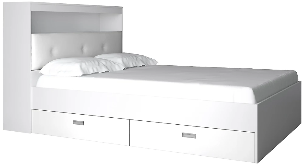 Кровать со спинкой Виктория-3-140 Дизайн-2