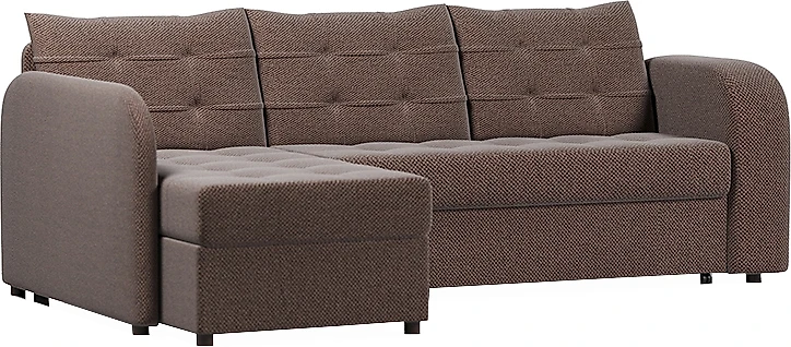 Угловой диван с правым углом Беллано Браун