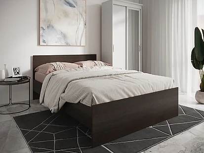 Кровать со скидкой Николь Венге-160 с матрасом