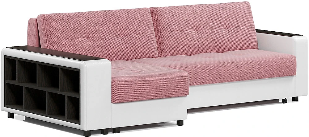 Угловой диван с подушками Атланта-2 Пинк