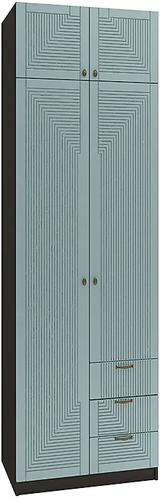 Шкаф распашной белый глянец Фараон Д-10 Дизайн-3