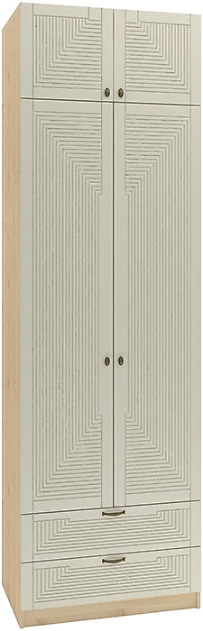 Шкаф распашной белый глянец Фараон Д-7 Дизайн-1