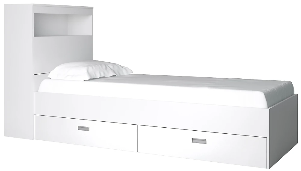 Кровать односпальная 80х200 см Виктория-2-80 Дизайн-2