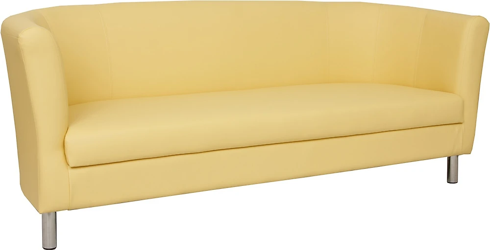 Прямой диван из экокожи Блюз 10.06 трехместный
