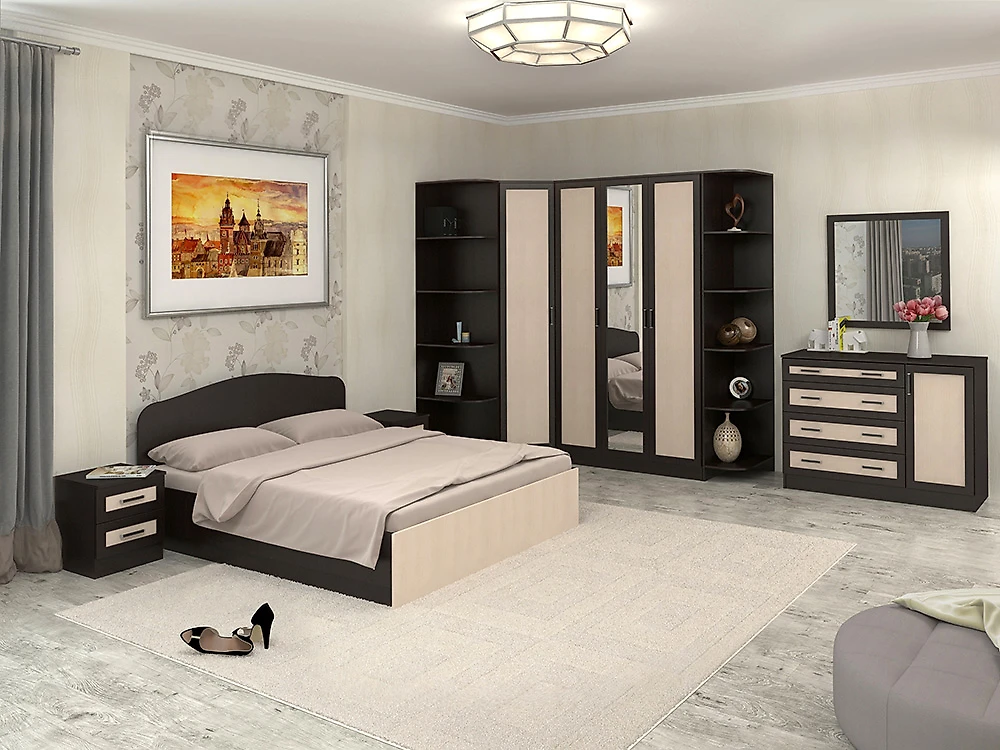 Модульная спальня Тавла-16 М Дизайн-1