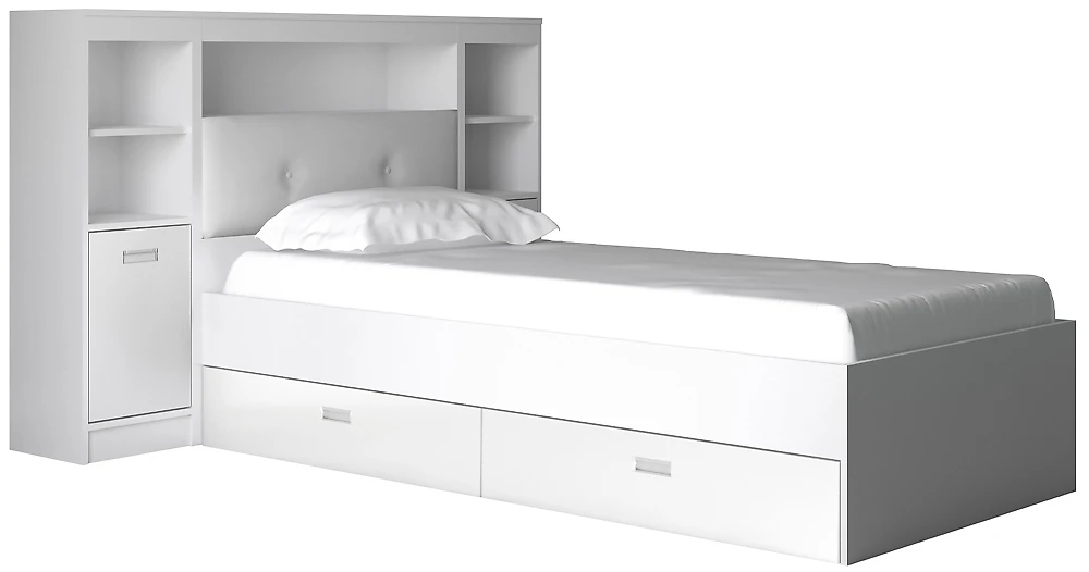Низкая кровать Виктория-5-90 Дизайн-2